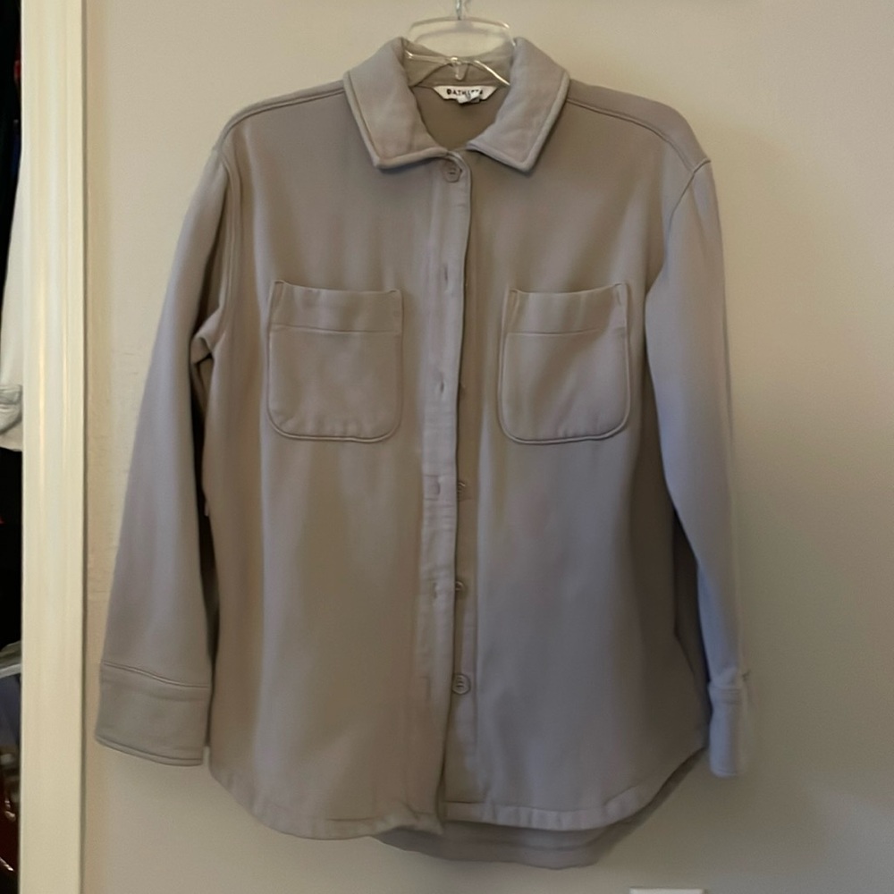 Athleta Soft Fleece Jacket Shirt